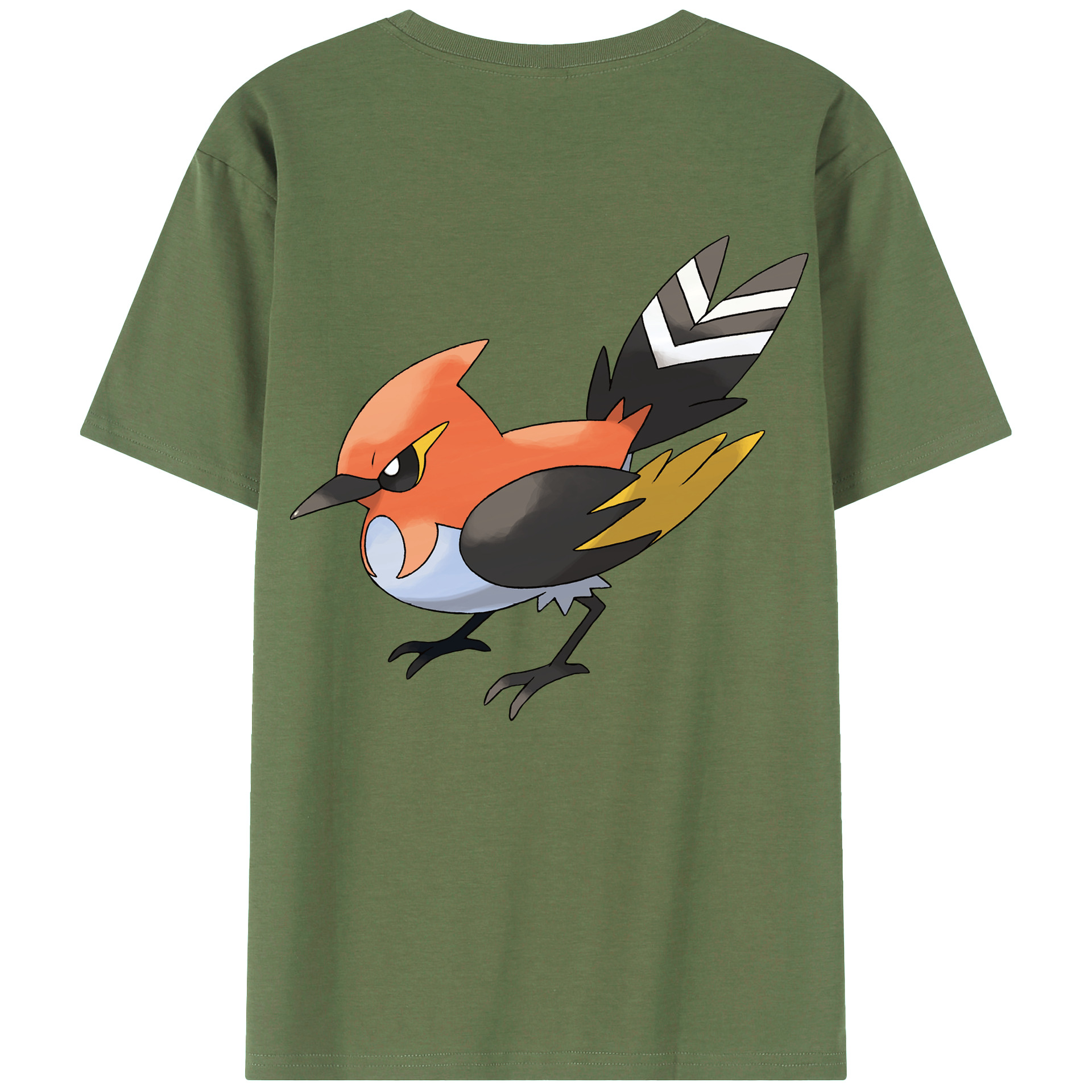 （画像用） ポケットモンスター Pokémon 綿100％ メンズ半袖Tシャツ（バックプリント） 通気性